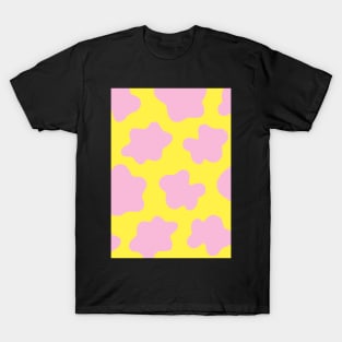 Cow Print Pink & Yellow T-Shirt